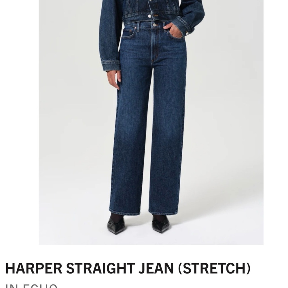 AGOLDE Harper Straight Jean in Echo - like new!